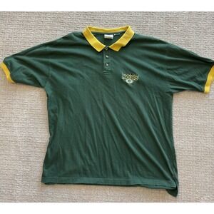 NFL Packers Polo Shirt Adult Extra Large Green Bay‎ 90s Football Sports Collared